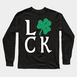 Saint Patrick's Day Irish Luck Shamrock Surprise Long Sleeve T-Shirt